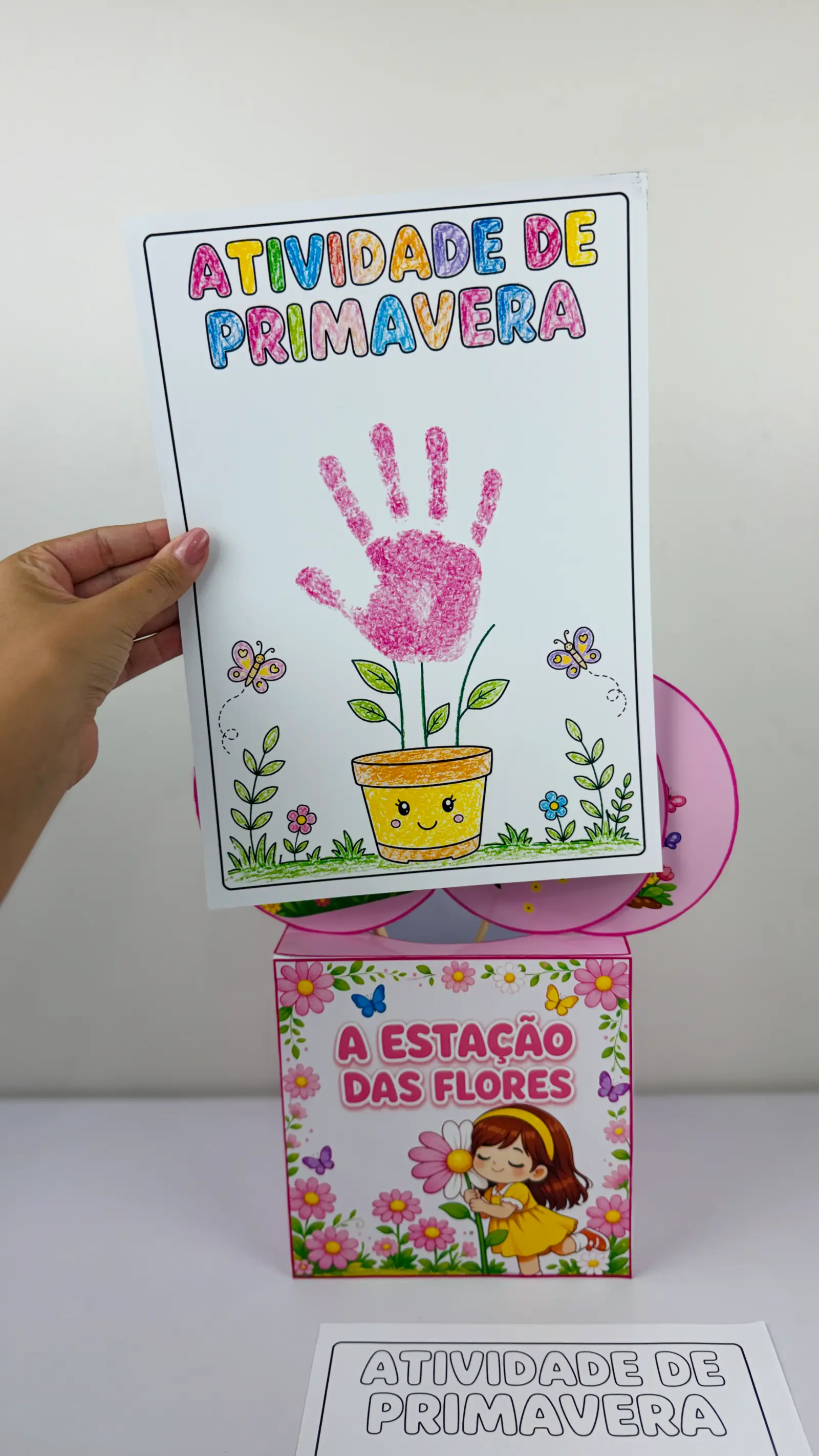 CAIXA POEMAS DA PRIMAVERA - ATIVIDADE LÚDICA ANOS INICIAIS — amostra 7: 🌸 A ESTAÇÃO DAS FLORES – ATIVIDADE DE PRIMAVERA 🌸…