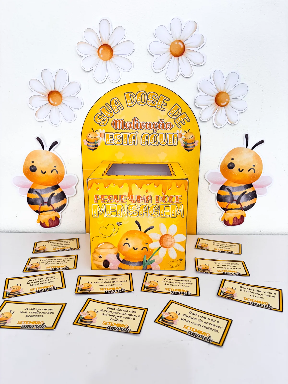 Caixa Setembro Amarelo | PDF para Imprimir — amostra 1: Transforme pequenos gestos em grandes momentos