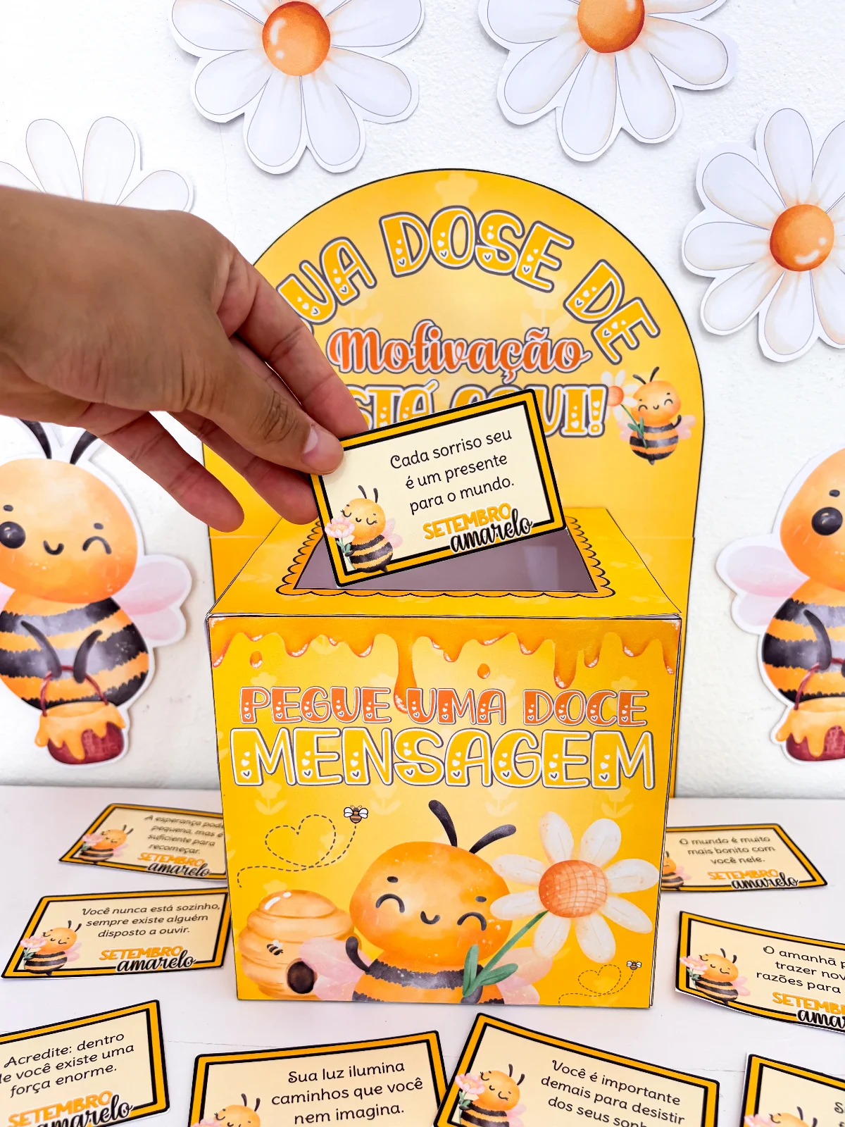 Caixa Setembro Amarelo | PDF para Imprimir — amostra 2: Transforme pequenos gestos em grandes momentos