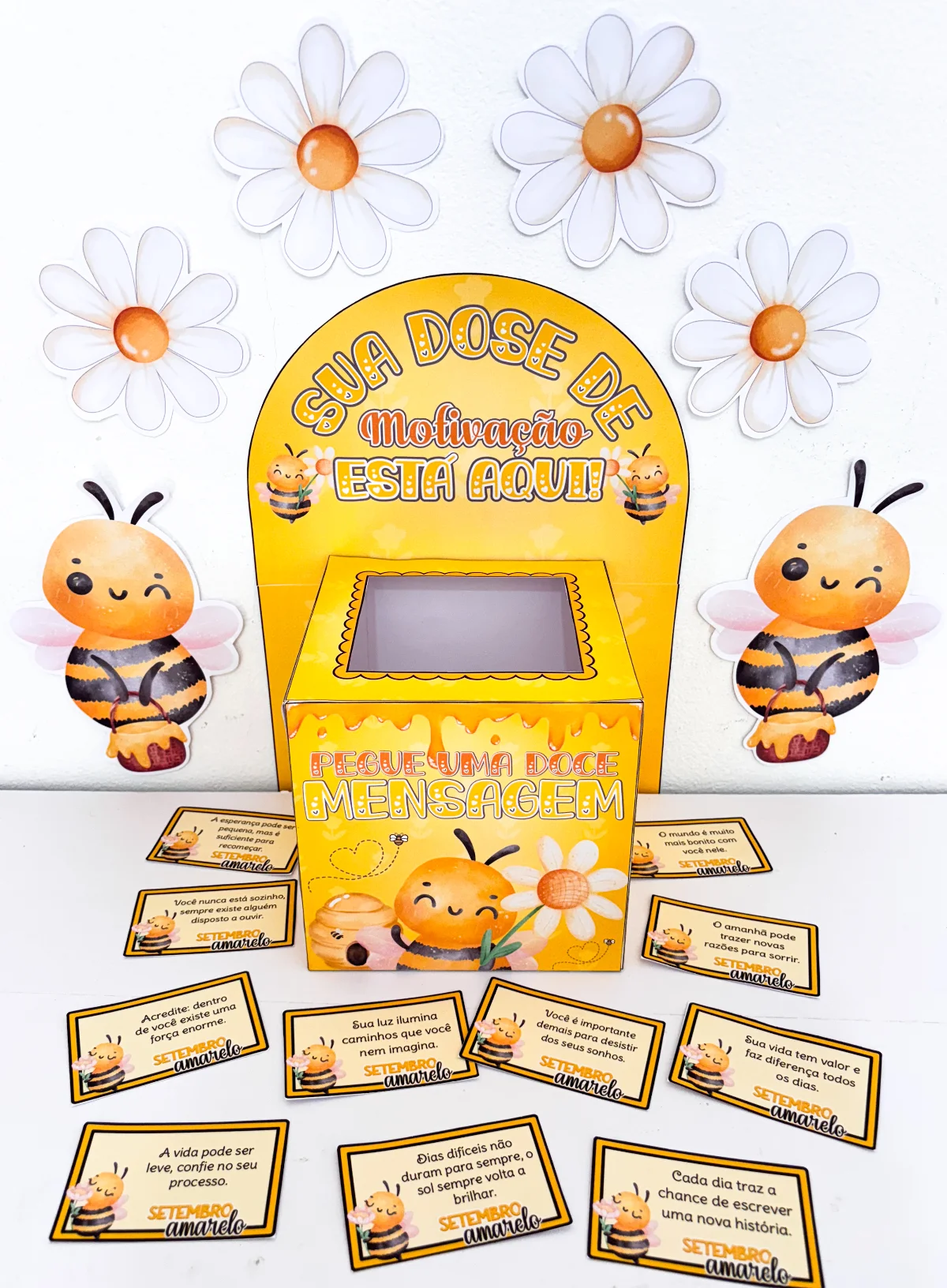 Caixa Setembro Amarelo | PDF para Imprimir — amostra 4: Transforme pequenos gestos em grandes momentos