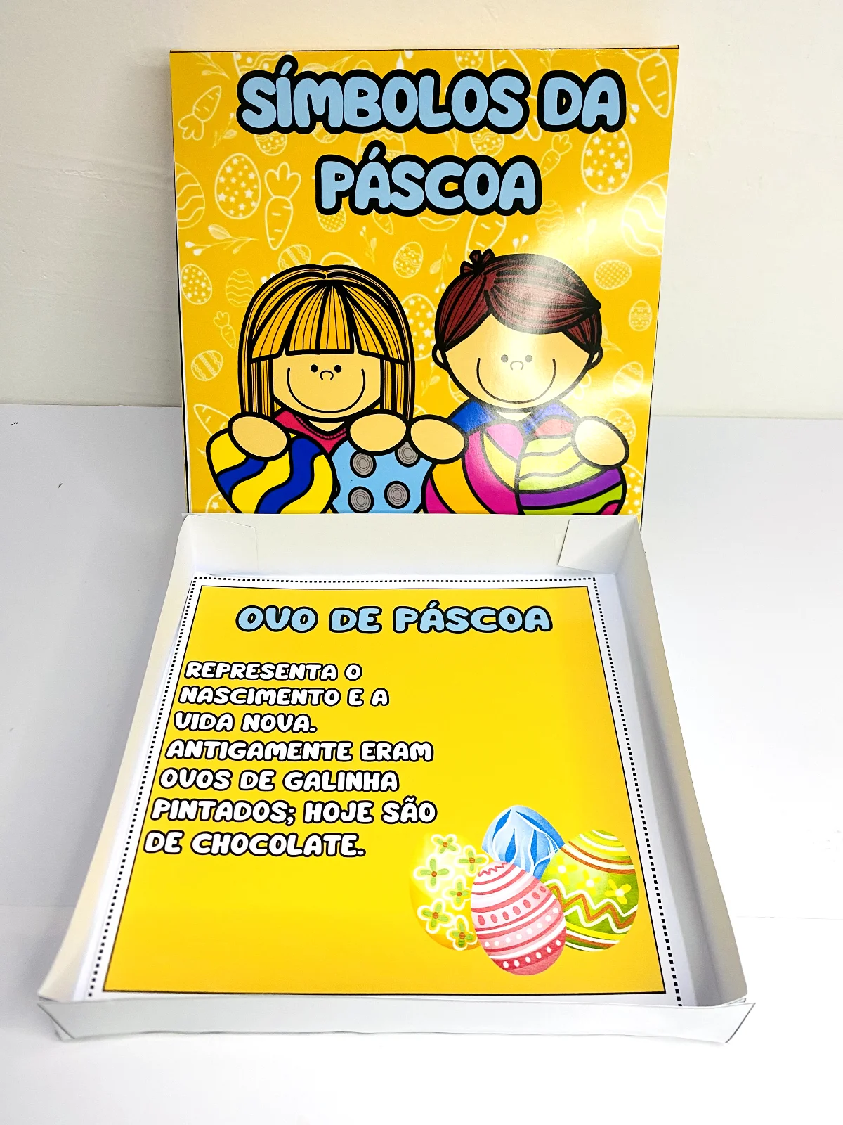 Caixa Símbolos da Páscoa — amostra 1: Uma forma lúdica e significativa de ensinar o verdadeiro sentido da Páscoa para as…