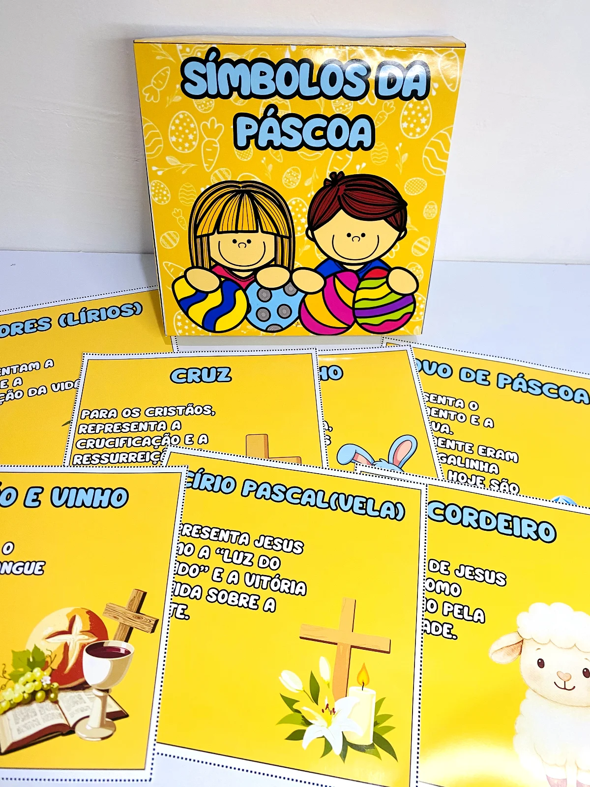 Caixa Símbolos da Páscoa — amostra 2: Uma forma lúdica e significativa de ensinar o verdadeiro sentido da Páscoa para as…