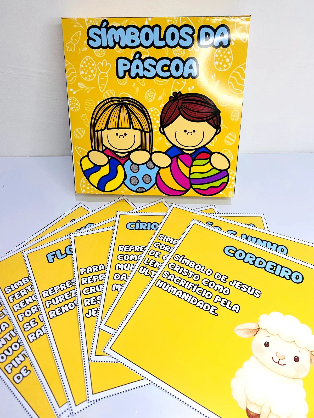 Caixa Símbolos da Páscoa — amostra 4: Uma forma lúdica e significativa de ensinar o verdadeiro sentido da Páscoa para as…