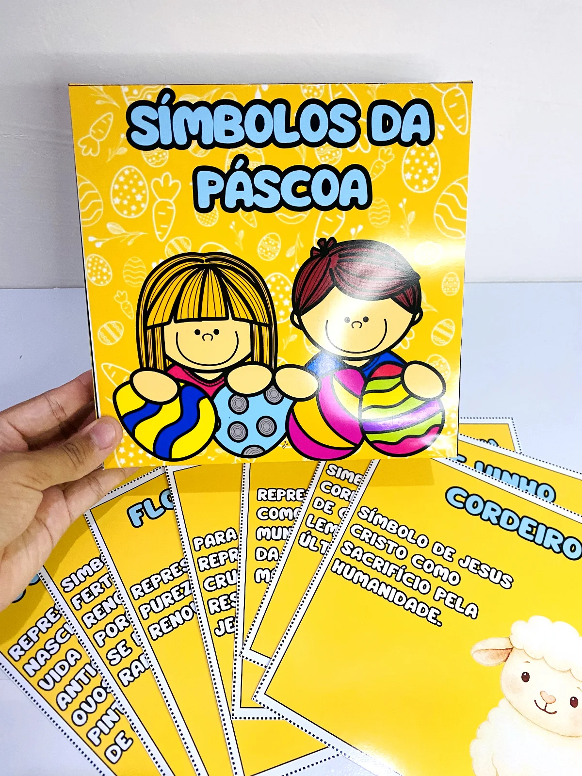 Caixa Símbolos da Páscoa — amostra 5: Uma forma lúdica e significativa de ensinar o verdadeiro sentido da Páscoa para as…