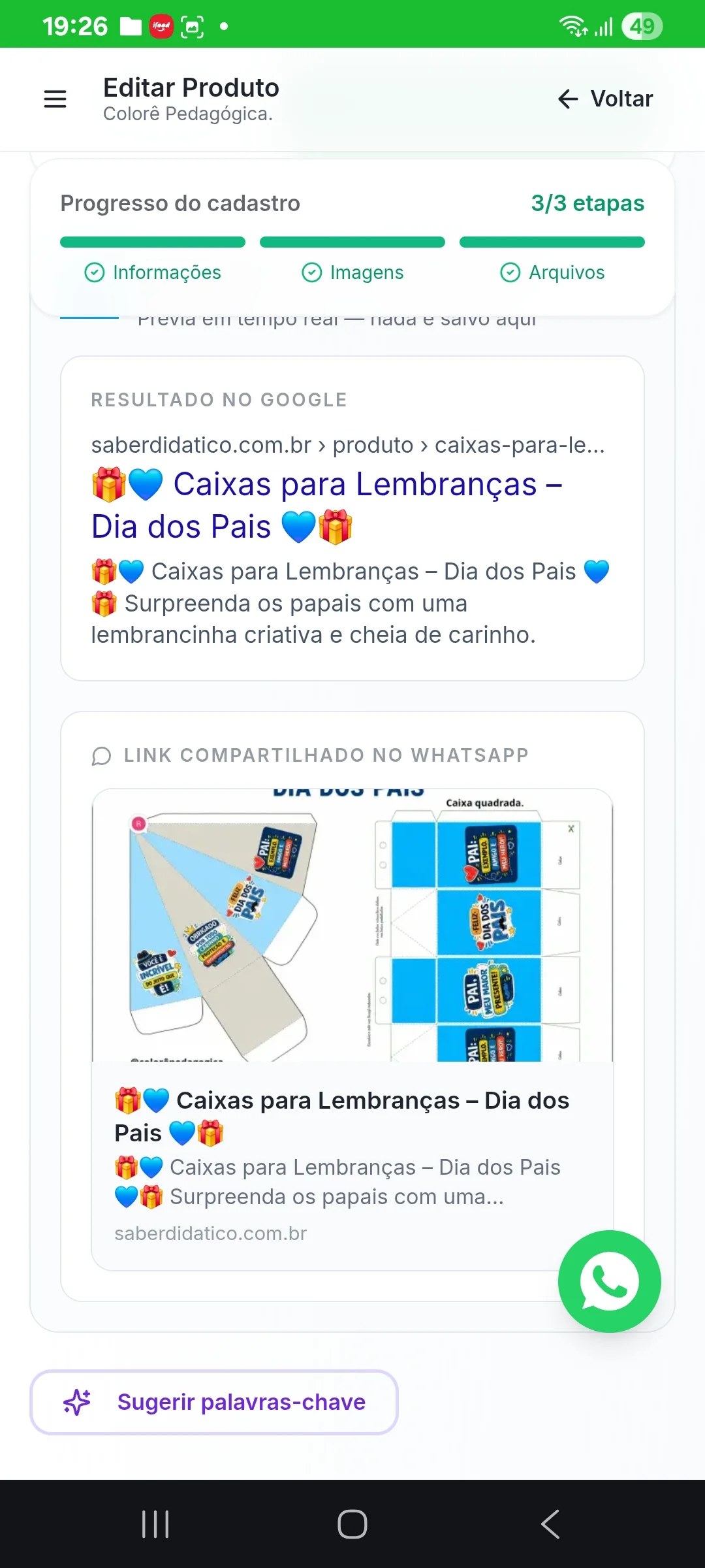 🎁💙 Caixas para Lembranças – Dia dos Pais 💙🎁 — amostra 3: 🎁💙 Caixas para Lembranças – Dia dos Pais 💙🎁 Surpreenda os…