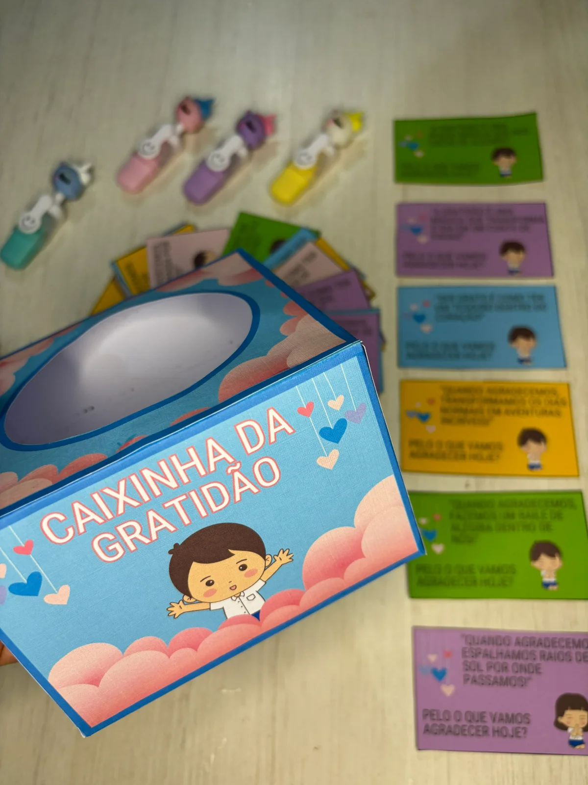 Caixinha da Gratidão – PDF para Imprimir — Alfabetização para Educação Infantil: Procurando conexão e aprendizado com seu…