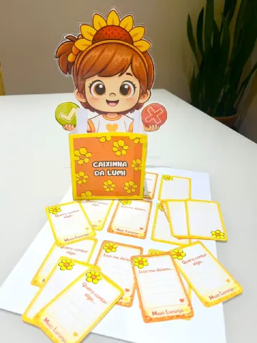 Caixinha da LUMI - Recurso Pedagógico Maio Laranja — amostra 6: O QUE VEM NO ARQUIVO - 5 PÁGINAS EM PDF PRONTO PARA IMPRIMIR