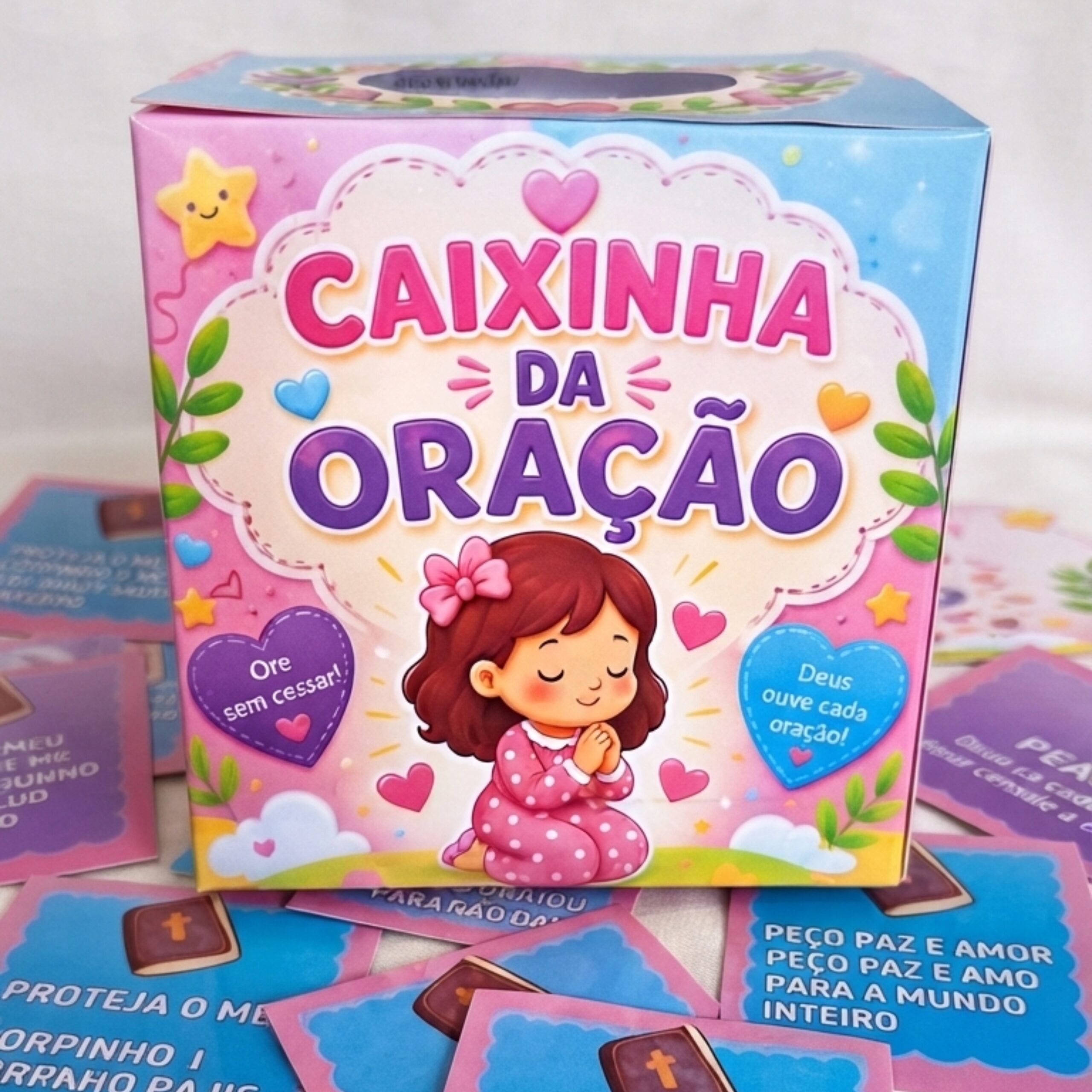 Caixinha da oração – PDF para Imprimir — amostra 1: O que vem no material