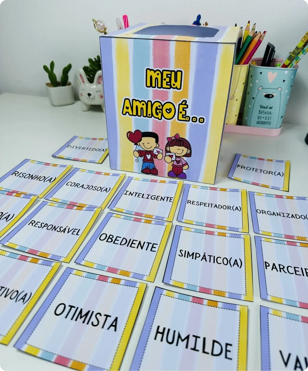 Caixinha de amizade para imprimir — Infantil e Anos Iniciais — amostra 1: Uma proposta para reconhecer o valor de cada colega