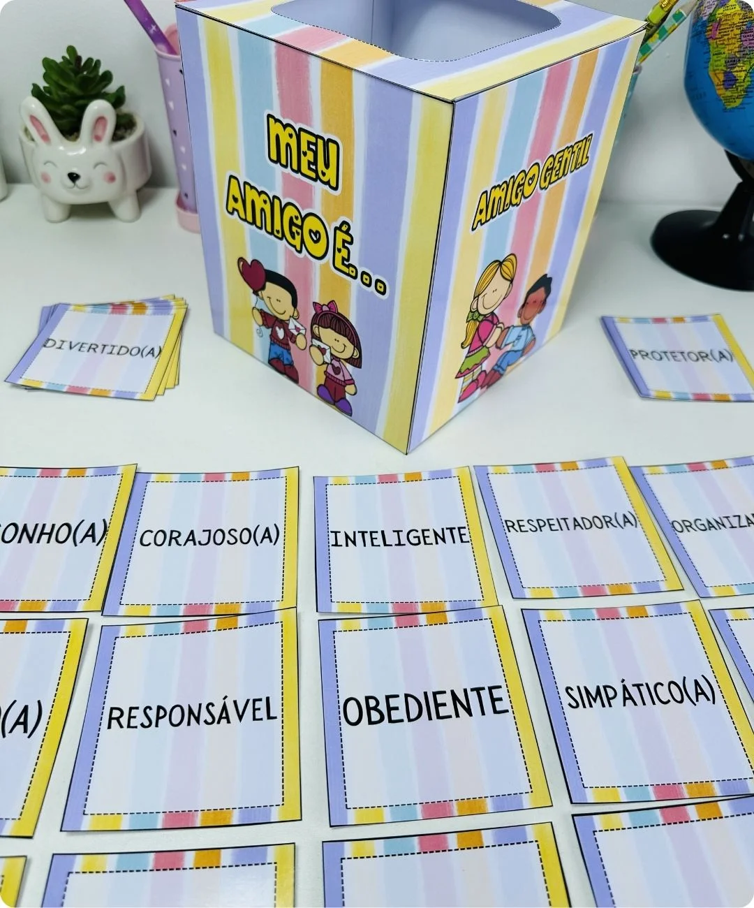Caixinha de amizade para imprimir — Infantil e Anos Iniciais — amostra 5: Leve uma troca de elogios para a turma com a…