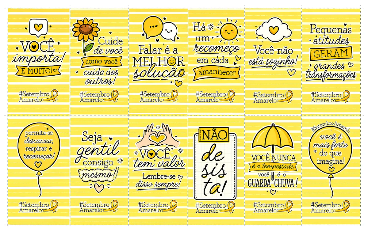 CAIXINHA DO CUIDADO - SETEMBRO AMARELO - SAUDE MENTAL — amostra 1: CAIXINHA DO CUIDADO