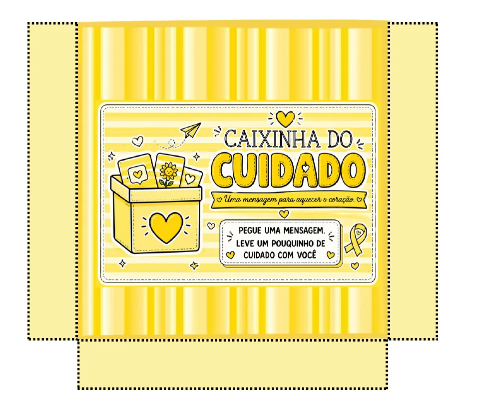 CAIXINHA DO CUIDADO - SETEMBRO AMARELO - SAUDE MENTAL — amostra 2: 36 mensagens para acolher, fortalecer e espalhar carinho