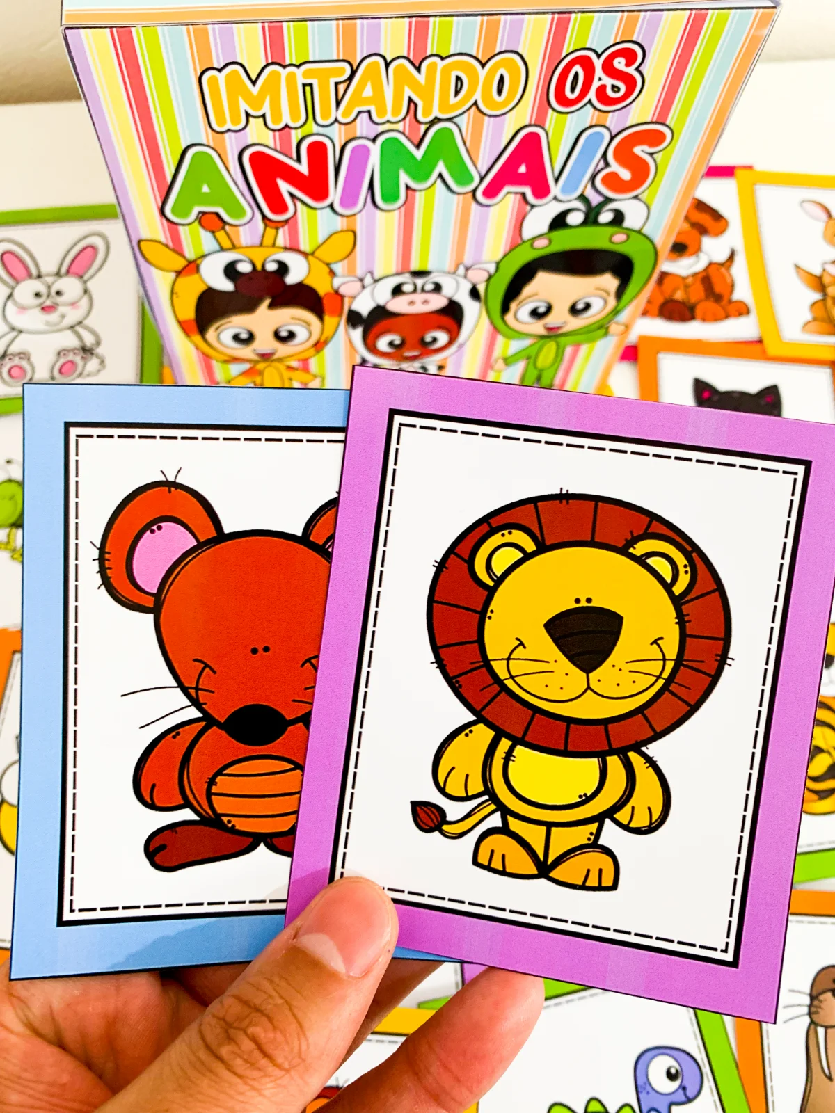 Caixinha Imitando os animais - Educação infantil — amostra 6: O arquivo "Caixinha Imitando os Animais " é um recurso…