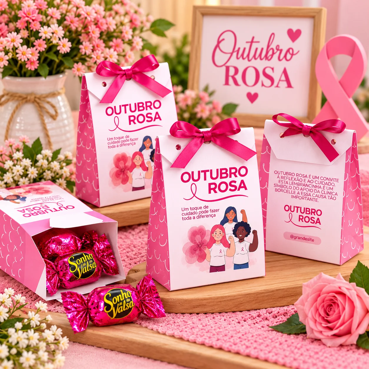 Caixinha Outubro Rosa para Imprimir – Lembrancinha em PDF — capa do material