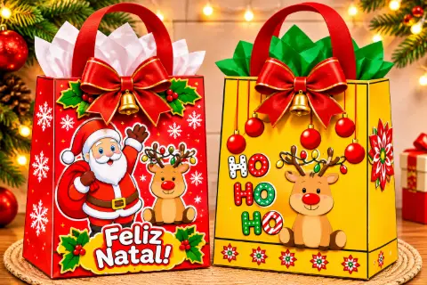 Caixinhas de Natal para imprimir – Kit com duas embalagens — amostra 1: O que é Caixinhas de Natal para imprimir – Kit com duas embalagens — amostra 1: O que é