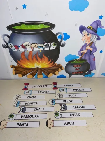 🤩 CALDEIRÃO DA LEITURA - Desvendando Palavras com a Bruxa! 🤩 — amostra 1: Sobre o CALDEIRÃO DA LEITURA - Desvendando…