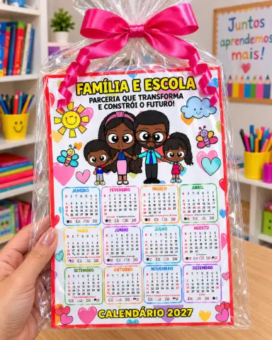 CALENDÁRIO 2027 FAMÍLIA E ESCOLA - ARQUIVO EM PDF — amostra 2: ✨ Uma lembrancinha linda, útil e cheia de carinho para…