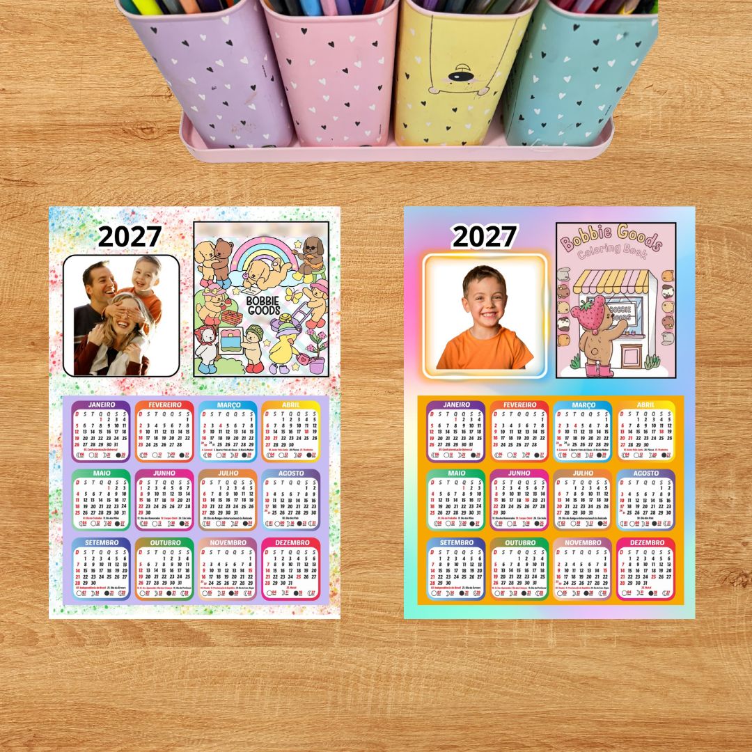 Calendário com foto 2027: bobbie goods | Educação Infantil — capa do material