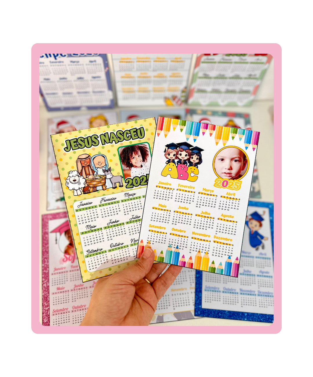 Calendário de 2025 com foto para imprimir — Atividades para Todas as séries: Prepare uma lembrança personalizada para sua…