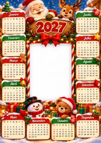 Calendário de Natal Decorativo em PDF — amostra 1: O que é Calendário de Natal Decorativo em PDF — amostra 1: O que é