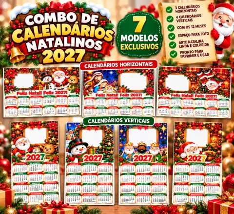 CALENDÁRIO DECORATIVO DE NATAL 2027 (COMBO) — Datas comemorativas para Fundamental II (6º–9º): Calendário de Natal 2027 em… CALENDÁRIO DECORATIVO DE NATAL 2027 (COMBO) — Datas comemorativas para Fundamental II (6º–9º): Calendário de Natal 2027 em…