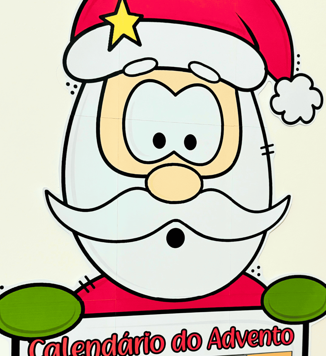 Calendário do Advento Papai Noel: Cartaz Natalino em PDF — amostra 3: Como usar com a turma