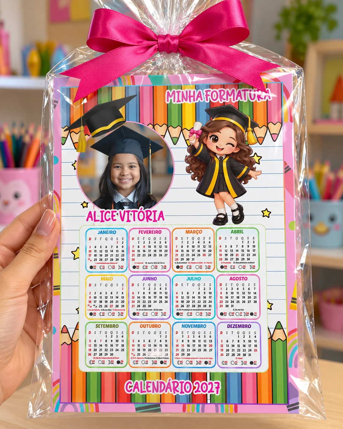CALENDÁRIO EDITÁVEL PERSONALIZADO – FORMATURA — Datas comemorativas para Educação Infantil: Nosso calendário personalizado…