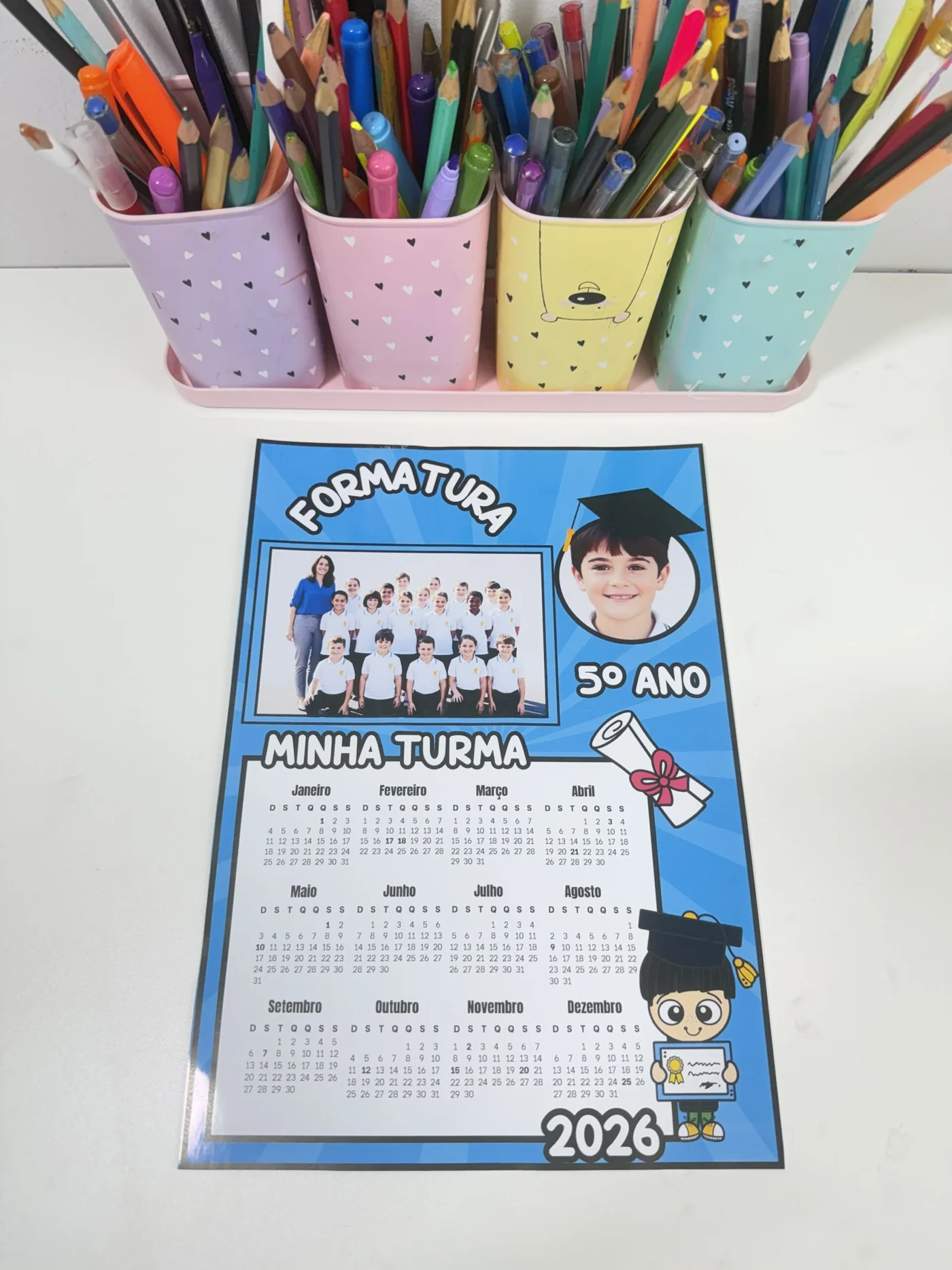 Calendário formatura 2026 — amostra 3: Lembrancinha de Formatura 2026 – Minha Turma