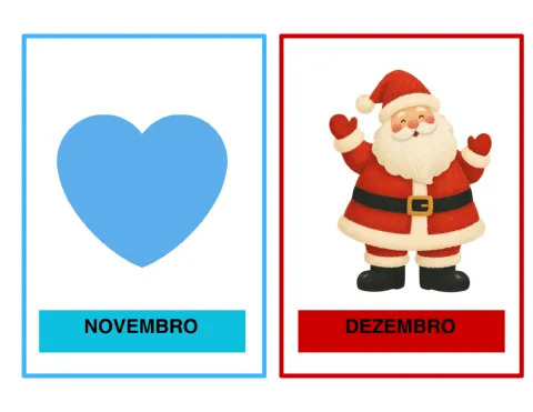 Calendário Infantil Ilustrado: Dias, Meses, Semanas — amostra 4: Recurso pedagógico com calendário interativo, cartões dos…