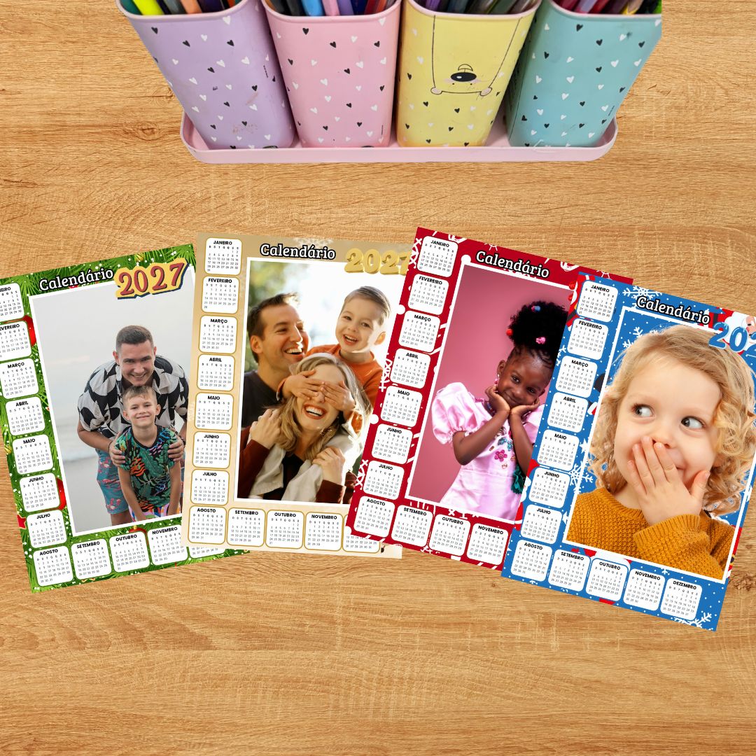 Calendário lembrancinha 2027: natal – PDF para Imprimir — Datas comemorativas para Educação Infantil: Transforme lembranças…