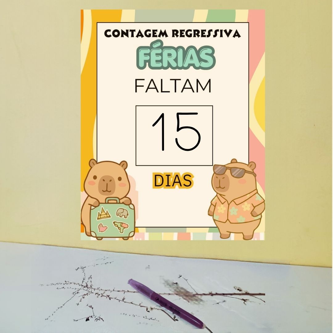 Calendário / painel contagem regressiva para as férias: capivara – Atividade Pedagógica — amostra 1: Sobre o CALENDÁRIO /…