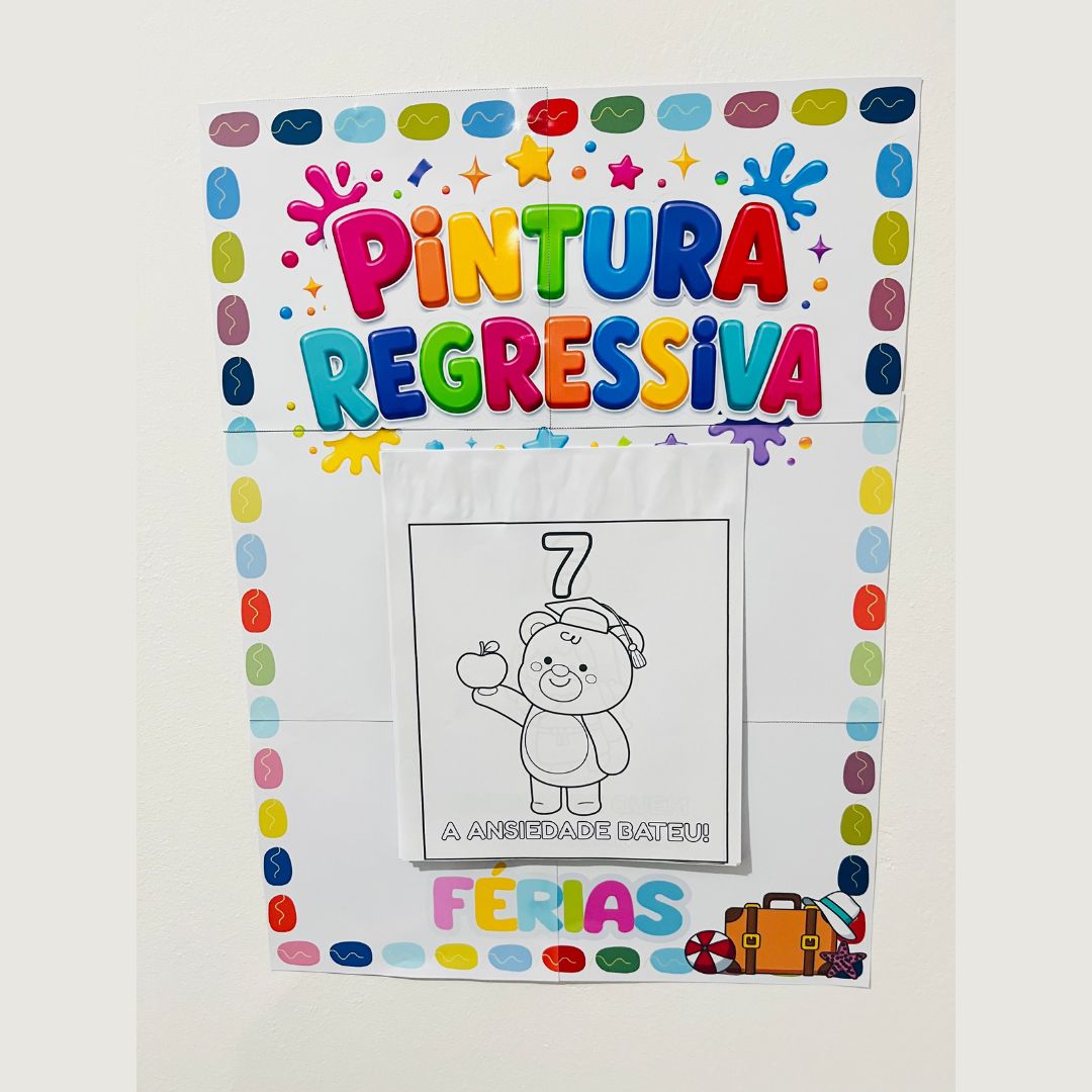 Calendário / painel pintura regressiva das férias – PDF para Imprimir — Ciências para Educação Infantil: Que tal deixar a…