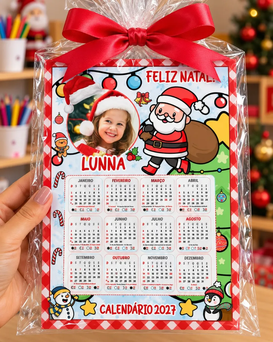 Calendários 2027 Natal em PDF para imprimir — Planners e organização para Todas as séries: Calendários 2027 Natal em PDF…