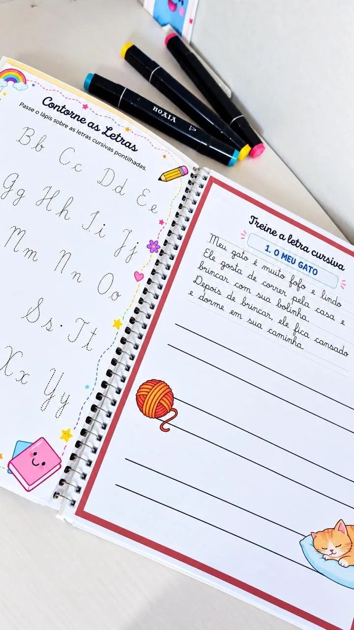 Caligrafia Cursiva – Atividades para Educação Infantil! — amostra 1: Caligrafia Atividades para Educação Infantil Um…