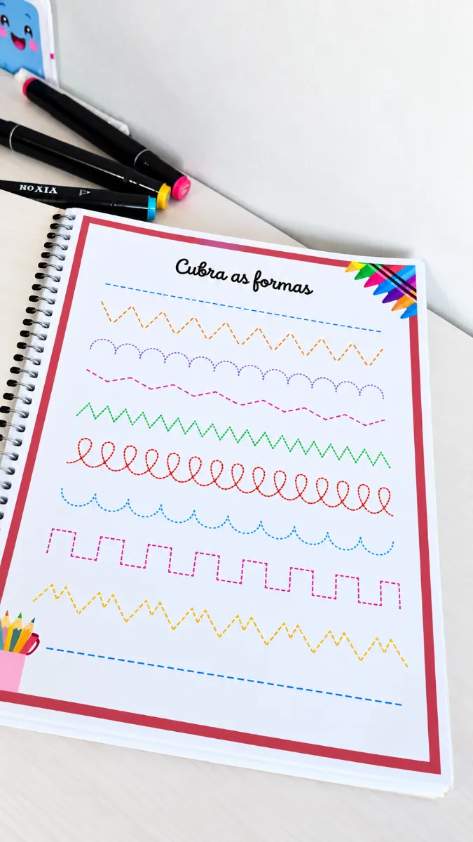 Caligrafia Cursiva – Atividades Para educação Infantil — amostra 3: ✍️ Treino das letras do alfabeto em letra cursiva; ✍️…