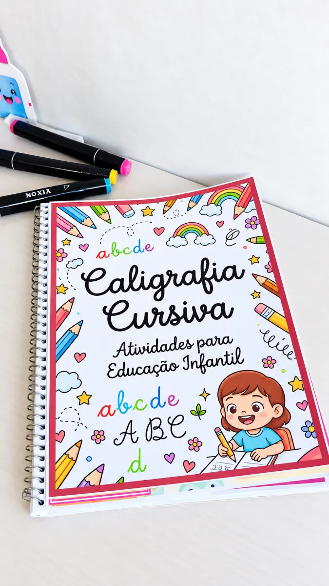 Caligrafia Cursiva – Atividades Para educação Infantil — amostra 4: 🌈 Ideal para