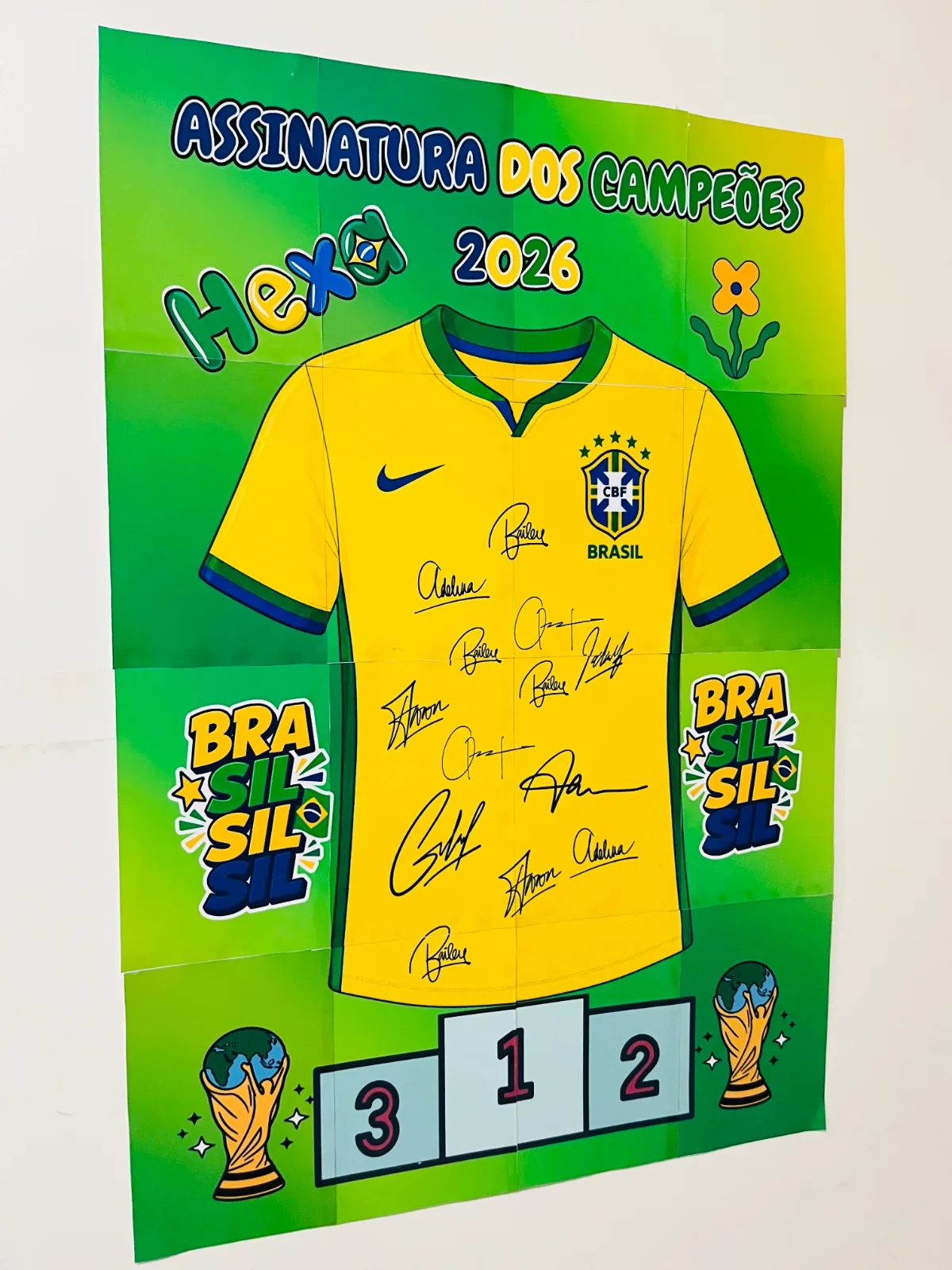 Camisa Assinatura dos Campeões - Copa do Mundo — amostra 5: Uma atividade divertida e significativa para celebrar a Copa…