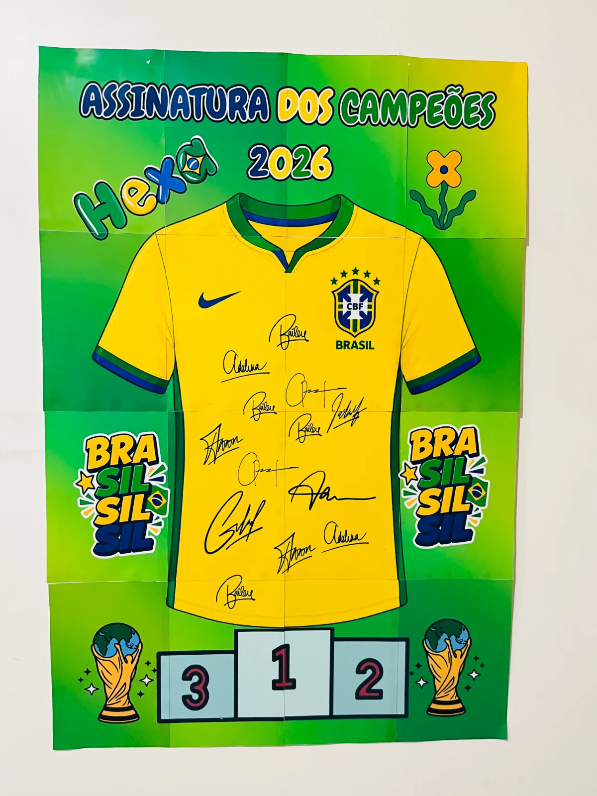 Camisa Assinatura dos Campeões - Copa do Mundo — amostra 6: Uma atividade divertida e significativa para celebrar a Copa…