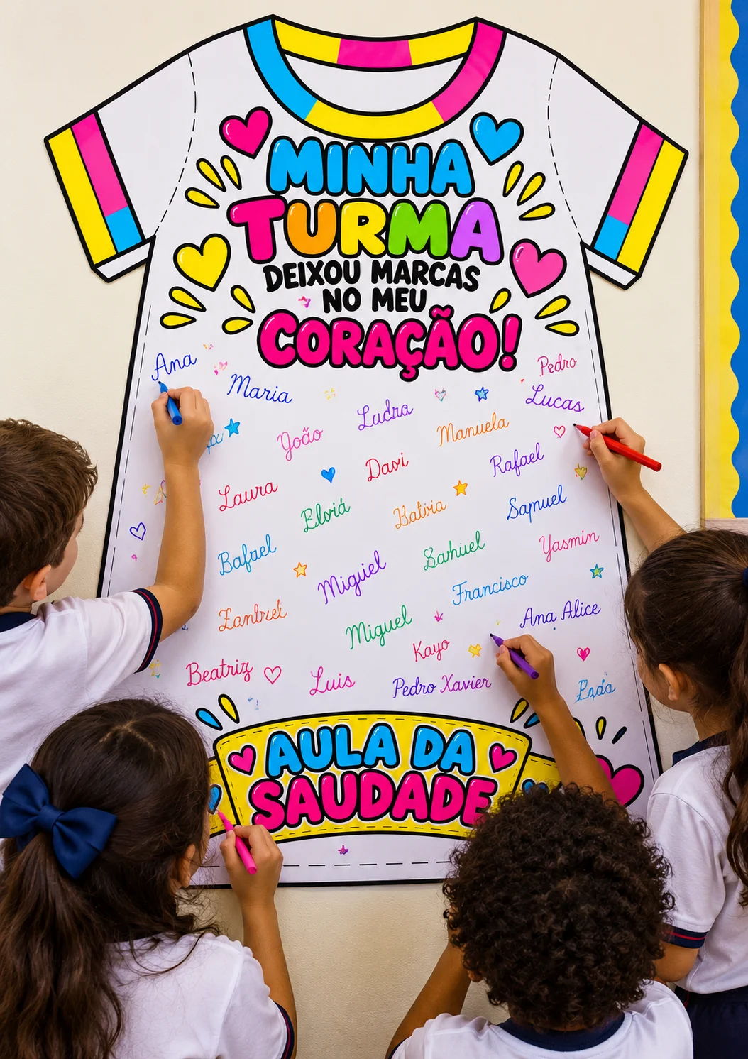 Camiseta da Saudade para Imprimir – Aula da Saudade - PDF — Datas comemorativas para Educação Infantil: Camiseta da Saudade…