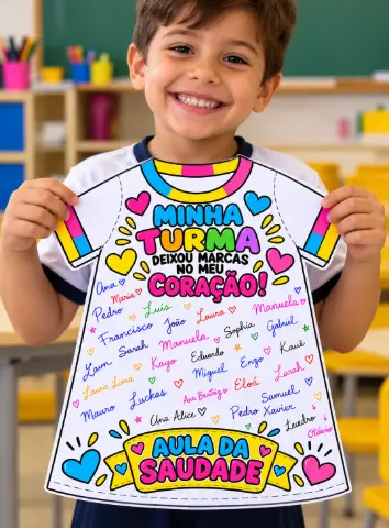 Camiseta da Saudade para Imprimir em PDF — amostra 4: Camiseta da Saudade em PDF para imprimir