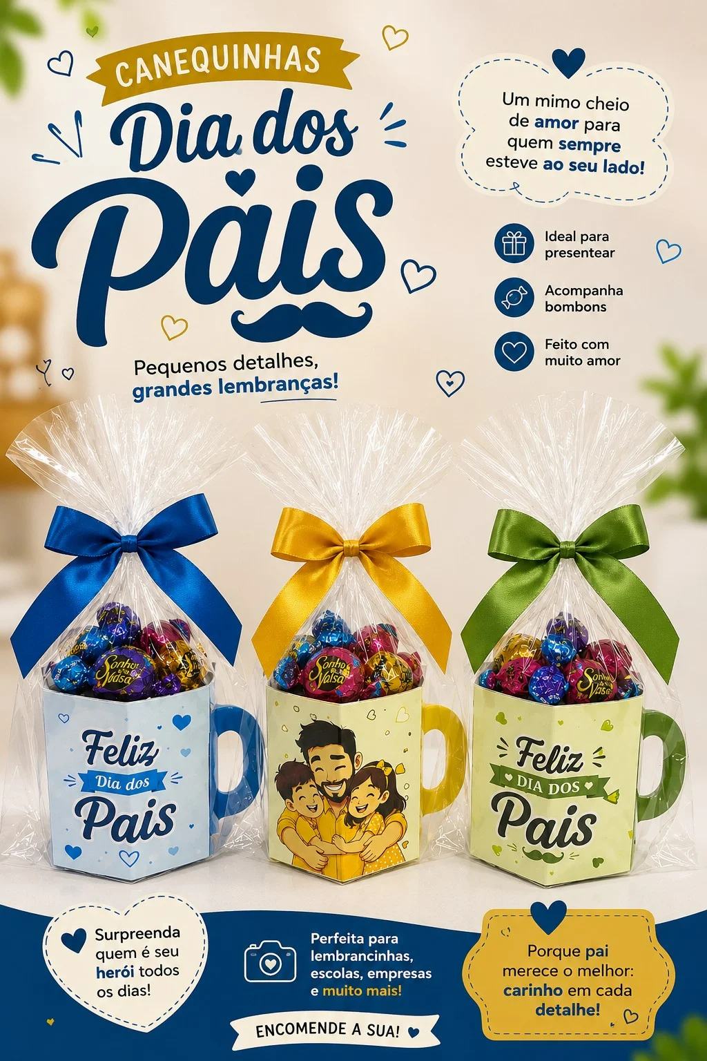 Canecas de Papel – Dia dos Pais – PDF para Imprimir — capa do material
