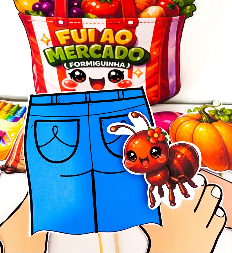 Cantiga da Formiguinha na Sacola: Fui ao Mercado em PDF — amostra 3: Como usar em sala de aula