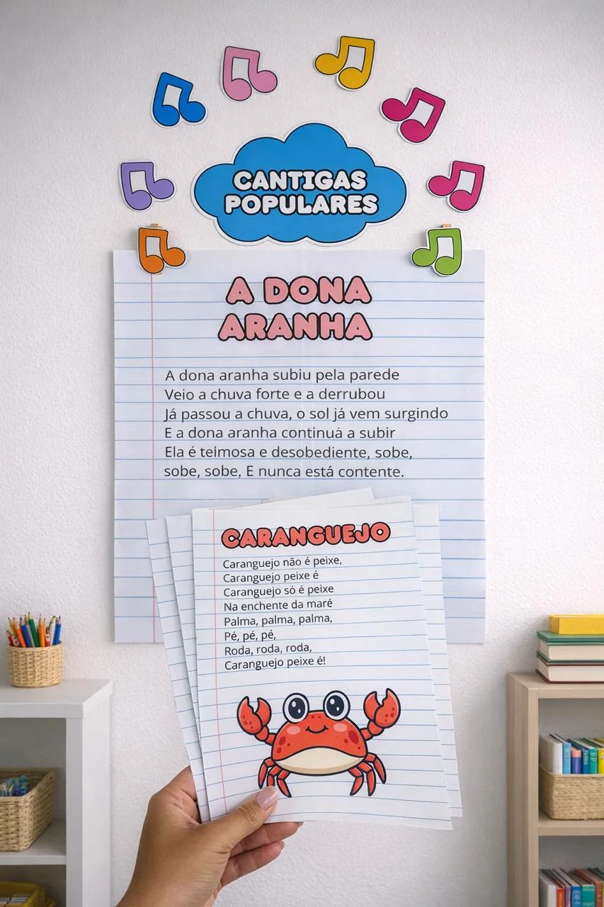 CANTIGAS DE RODA AMPLIADAS – APRENDER BRINCANDO MUITO MAIS DIVERTIDO! — amostra 2: Preparei um material completo para…
