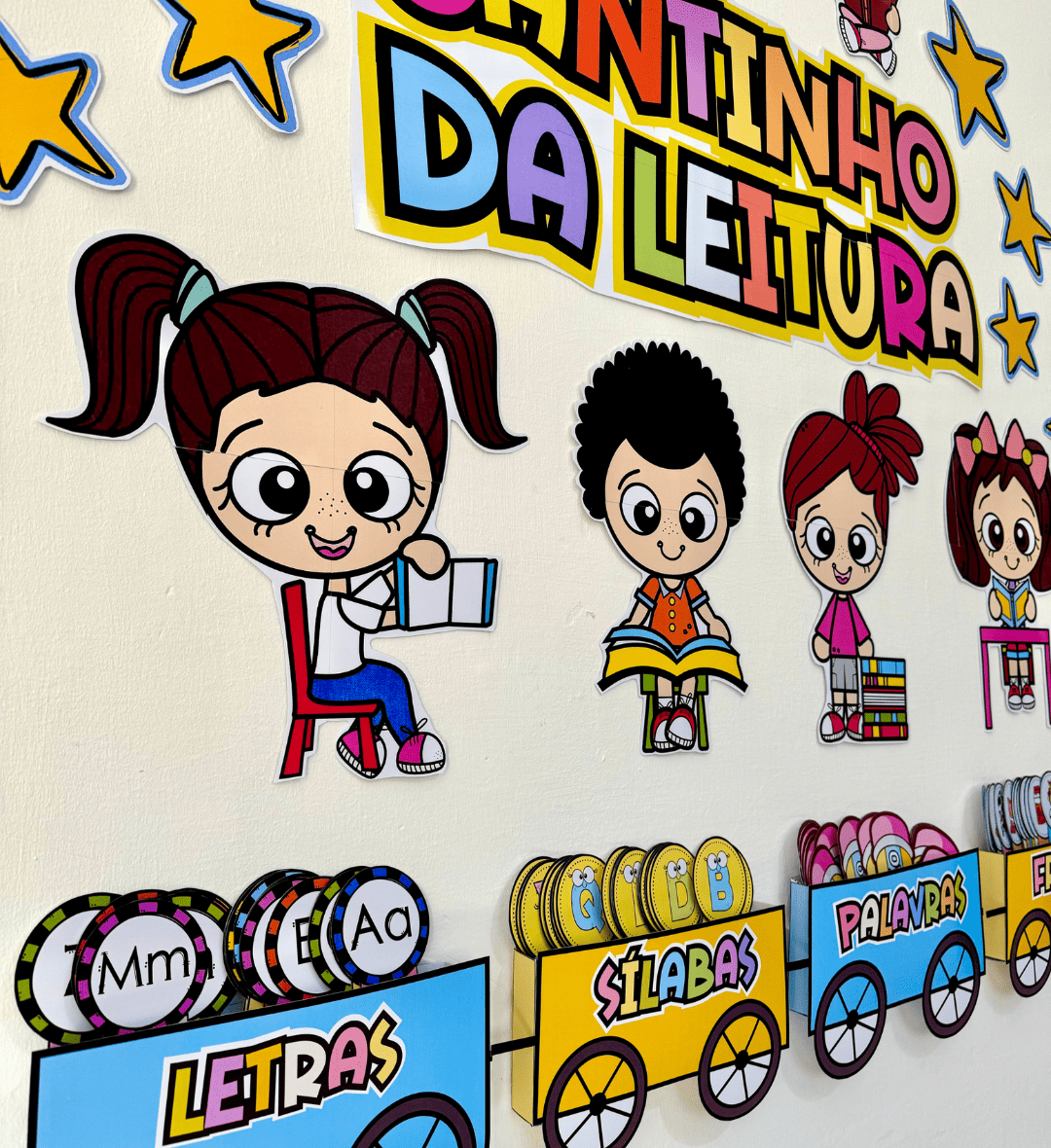 Cantinho da Leitura em PDF: Painel com Fichas para Alfabetização — amostra 3: Como utilizar o Cantinho da Leitura