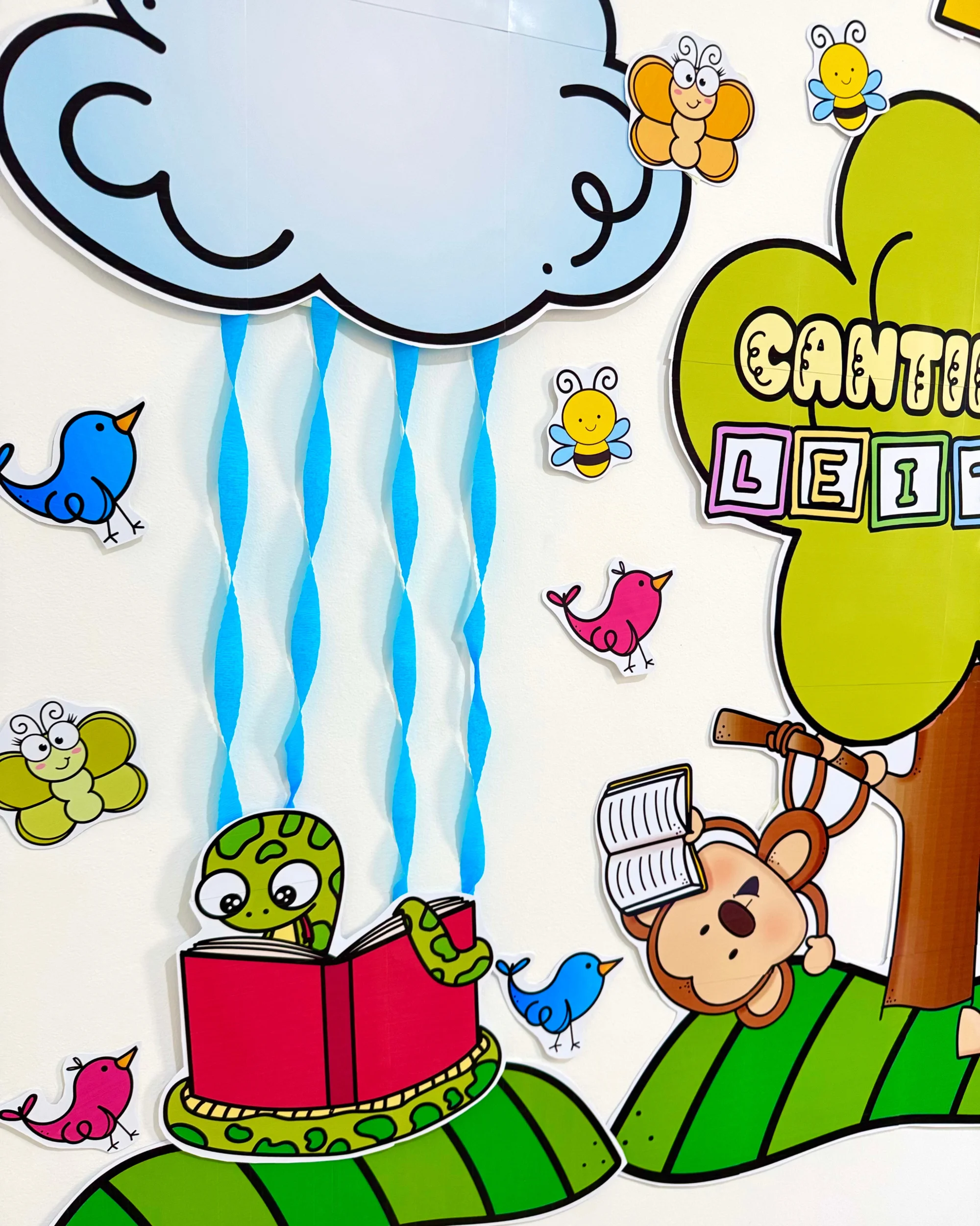 Cantinho da Leitura: Painel para Sala de Aula — amostra 3: Monte um cantinho da leitura acolhedor com este painel… Cantinho da Leitura: Painel para Sala de Aula — amostra 3: Monte um cantinho da leitura acolhedor com este painel…