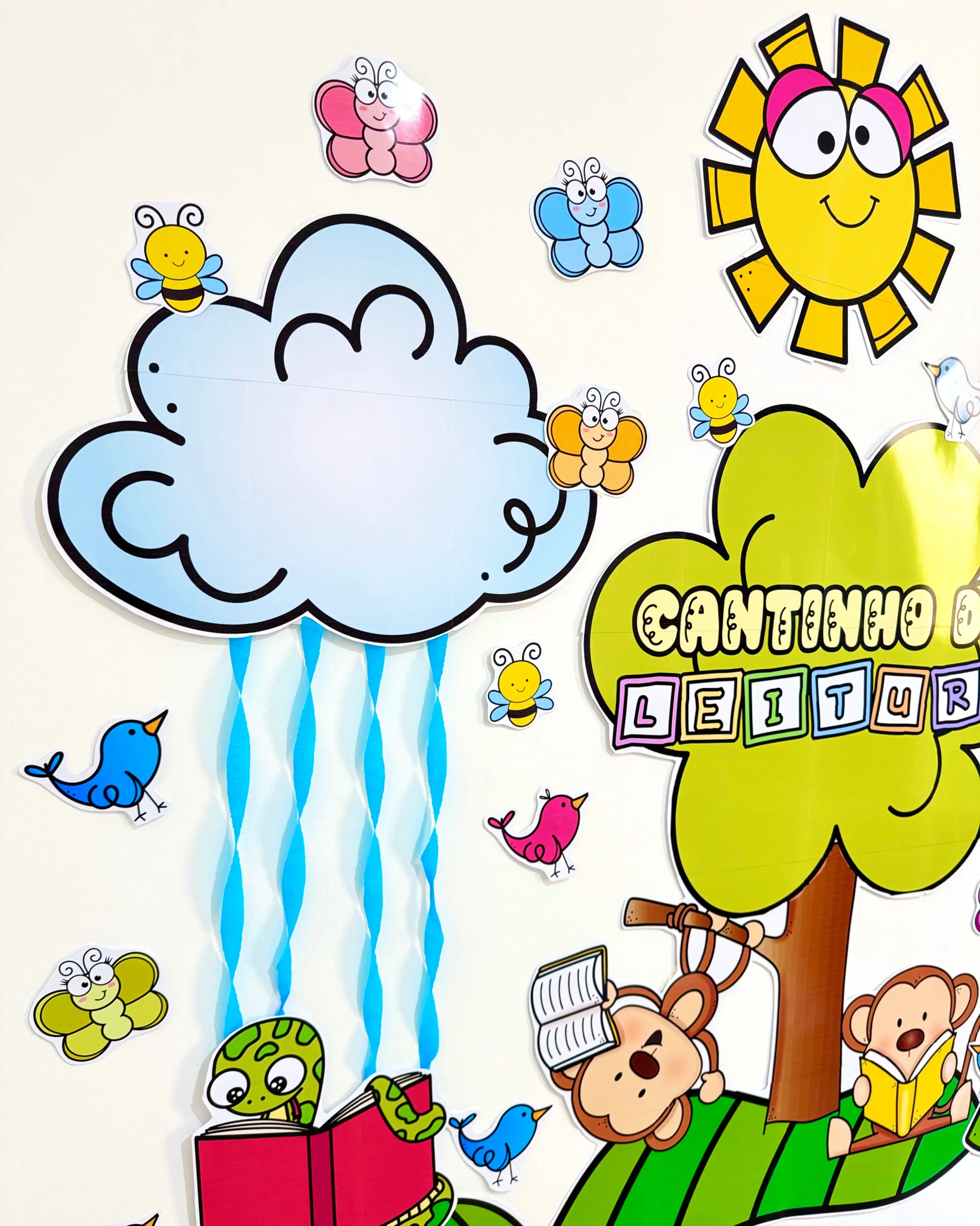 Cantinho da Leitura: Painel para Sala de Aula — amostra 4: Monte um cantinho da leitura acolhedor com este painel… Cantinho da Leitura: Painel para Sala de Aula — amostra 4: Monte um cantinho da leitura acolhedor com este painel…