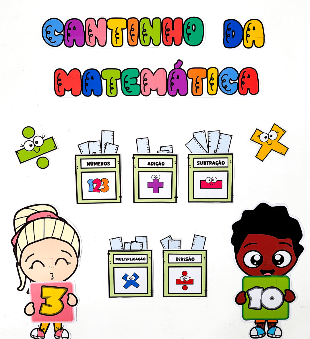 Cantinho da Matemática em PDF para Educação Infantil e Fund I — capa do material