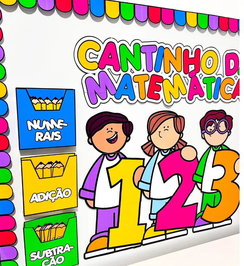 Cantinho da Matemática: Painel e Fichas em PDF para Imprimir — amostra 3: Como usar o Cantinho da Matemática