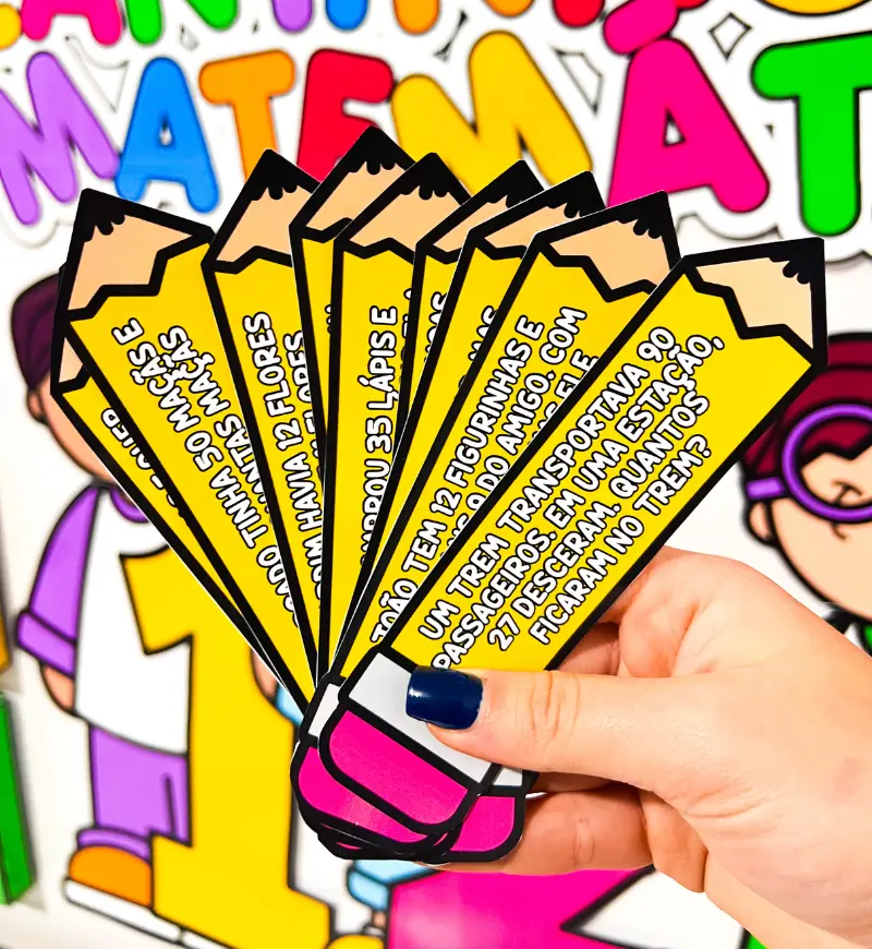 Cantinho da Matemática: Painel e Fichas em PDF para Imprimir — amostra 5: Organize um espaço para explorar números e…
