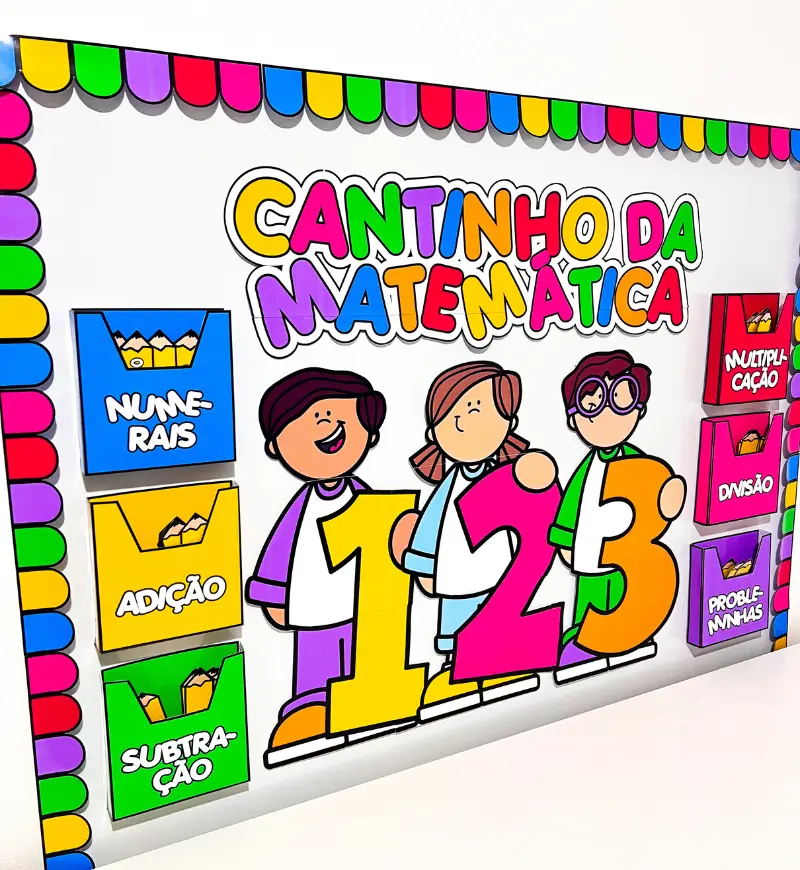 Cantinho da Matemática: Painel e Fichas em PDF para Imprimir — capa do material